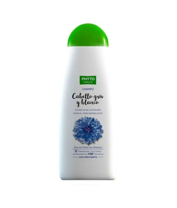 Shampooing Phyto Nature pour Cheveux Gris & Blancs 400ml
