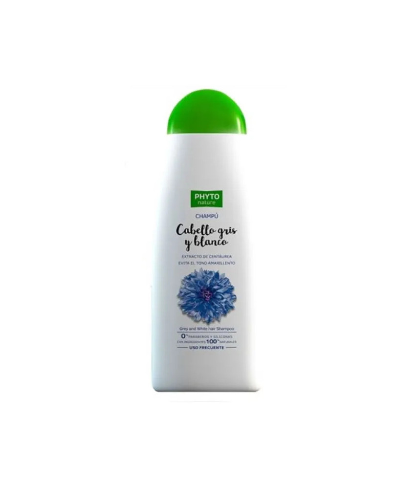Shampooing Phyto Nature pour Cheveux Gris & Blancs 400ml