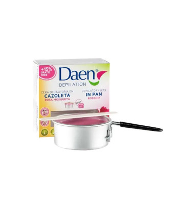 Cire Dépilatoire en Pain Rose Musquée 90g - DAEN DEPILATION