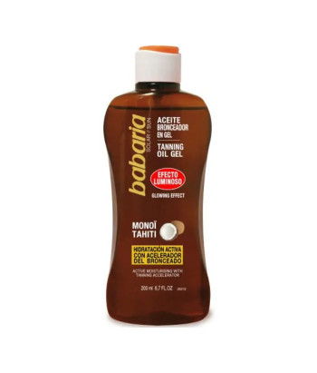 Huile de bronzage Babaria Gel Effet Lumineux 200ml