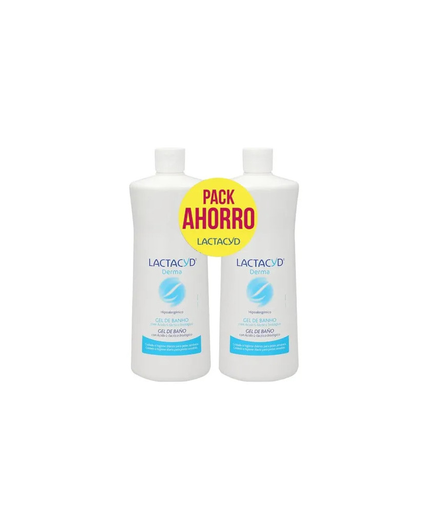 Gel de Bain Lactacyd Derma 2x1000 ml