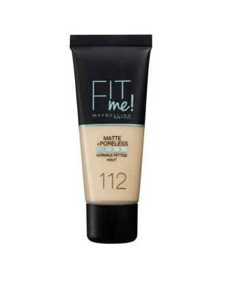 Fond de teint Maybelline Fit Me Matte & Poreless 112 Soft Beige