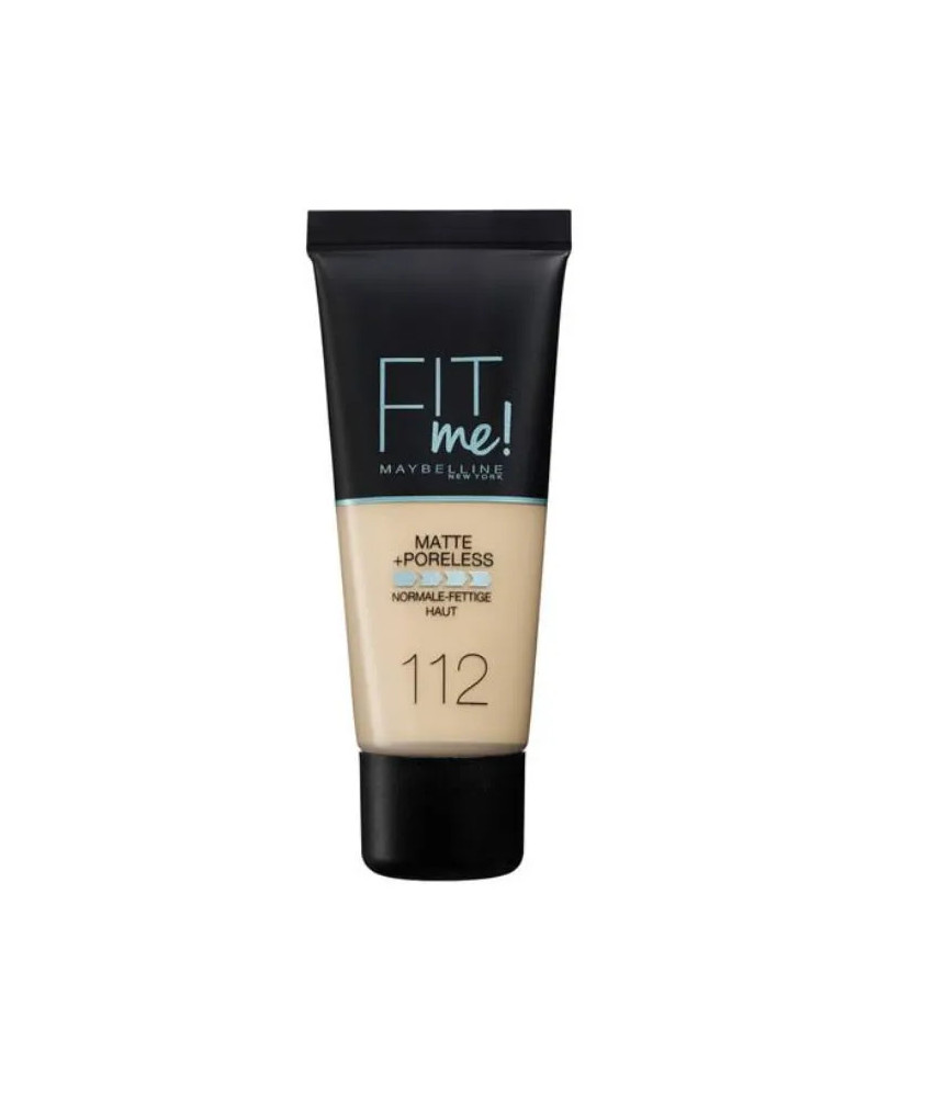 Fond de teint Maybelline Fit Me Matte & Poreless 112 Soft Beige