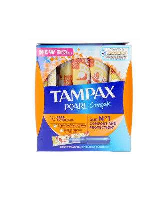 Tampax Pearl Compak Super Plus : 18 Lingettes