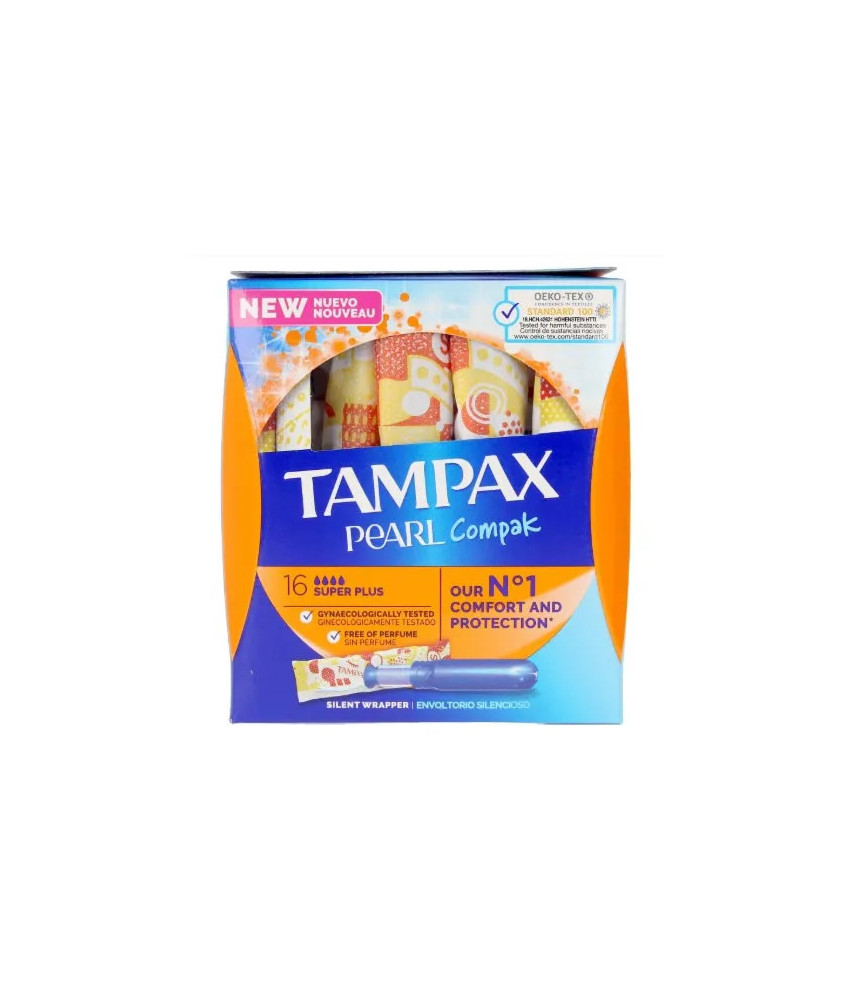 Tampax Pearl Compak Super Plus : 18 Lingettes
