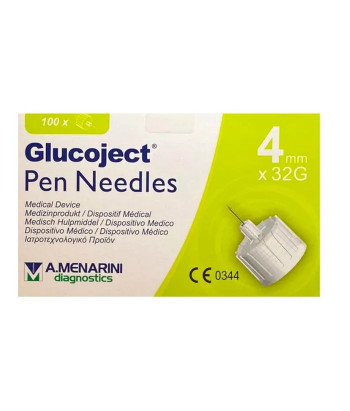 Aiguille à Insuline Menarini Glucoject 32gx4mm 100U