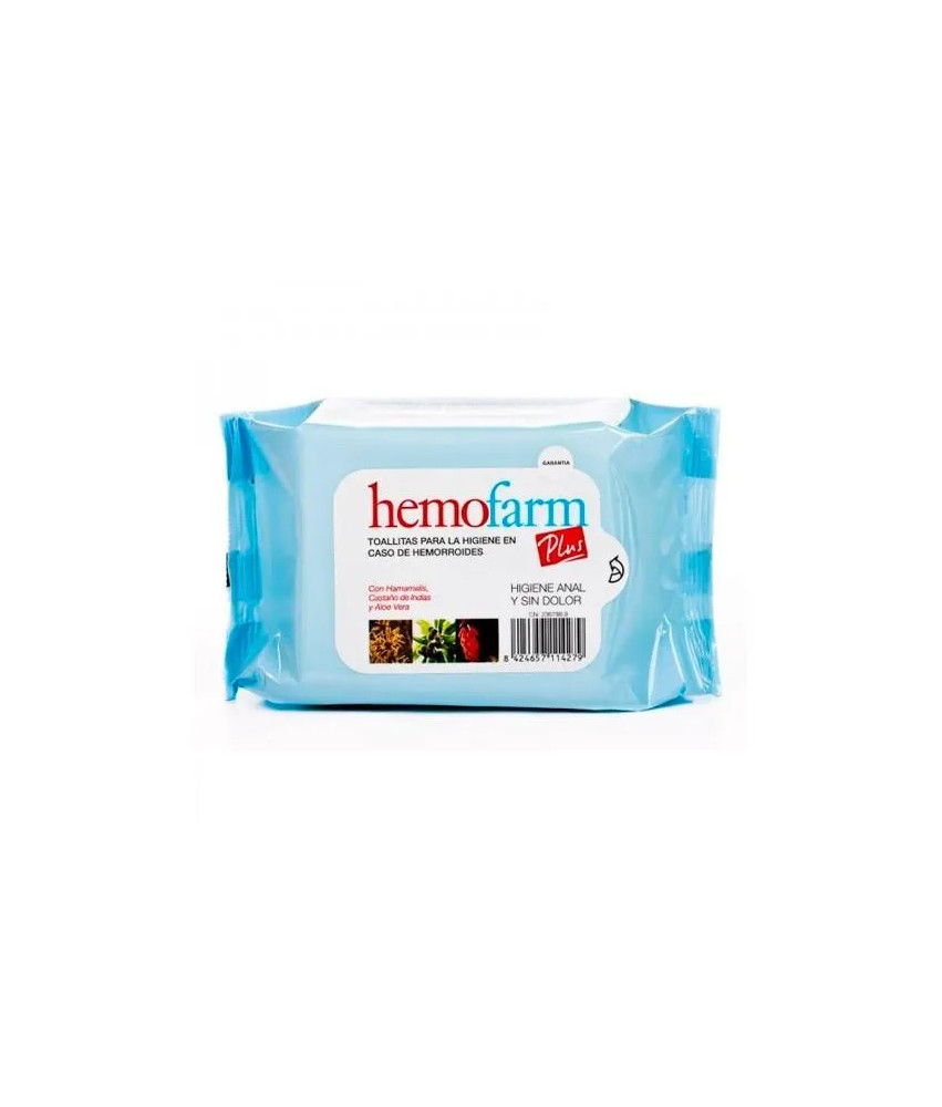 Lingettes Humides Hemofarm Plus 20 Enveloppes