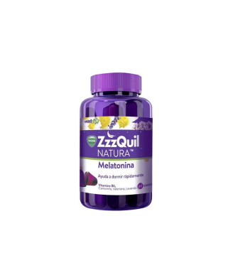 Complément alimentaire Vicks Zzzquil Natura Mélatonine - 60 Unités