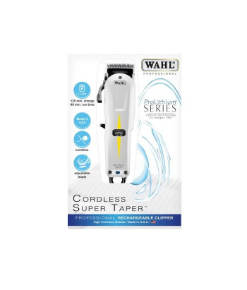 Tondeuse WAHL Super Taper puissante sans fil - 60 caractères ou moins