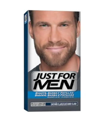 Un look impeccable avec Just For Men Moustache Et Barbe Châtain Clair!