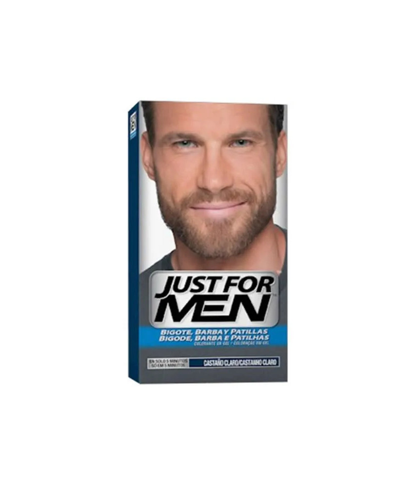 Un look impeccable avec Just For Men Moustache Et Barbe Châtain Clair!