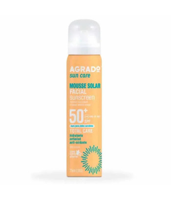 Protection solaire puissante : Agrado Mousse Solaire Visage SPF50 75ml