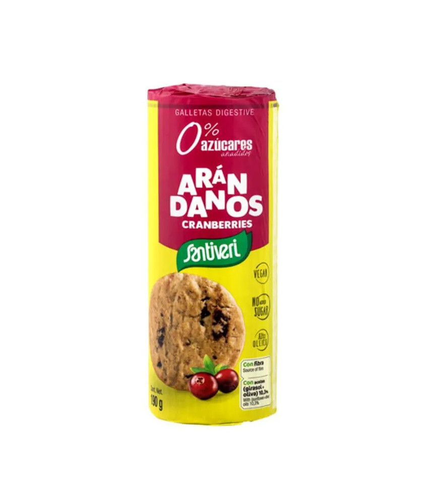 Délicieux biscuits digestifs aux myrtilles Santiveri 190g