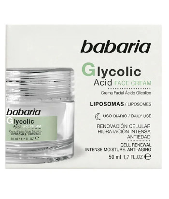 Crème visage Babaria Glycolic Acid Cell Renewal 50ml