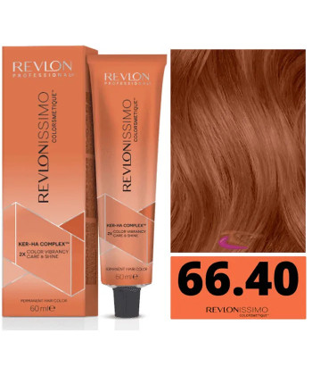 Coloration Intense Revlonissimo Colorsmetique 66,60 Blond Foncé Cuivré - 60ml