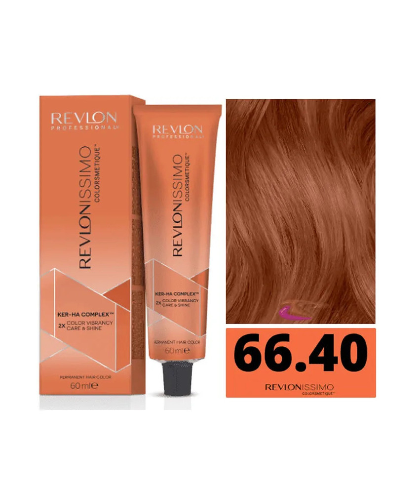 Coloration Intense Revlonissimo Colorsmetique 66,60 Blond Foncé Cuivré - 60ml
