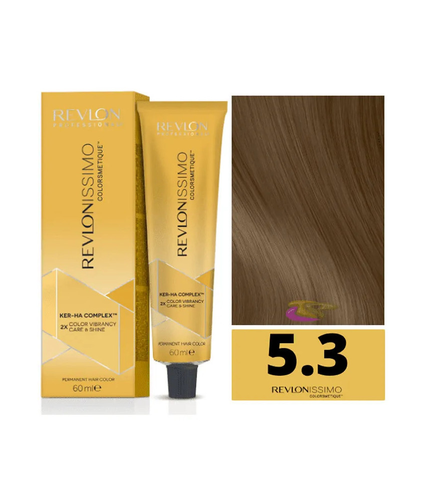 Revlonissimo Colorsmetique 5,3 Light Golden Brown 60ml - Brillance Dorée!
