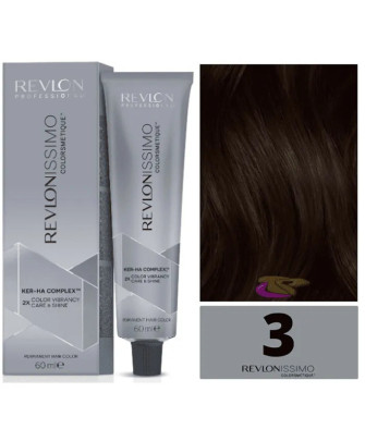 Coloration Revlon Revlonissimo Colorsmetique 3 Brun Foncé 60ml