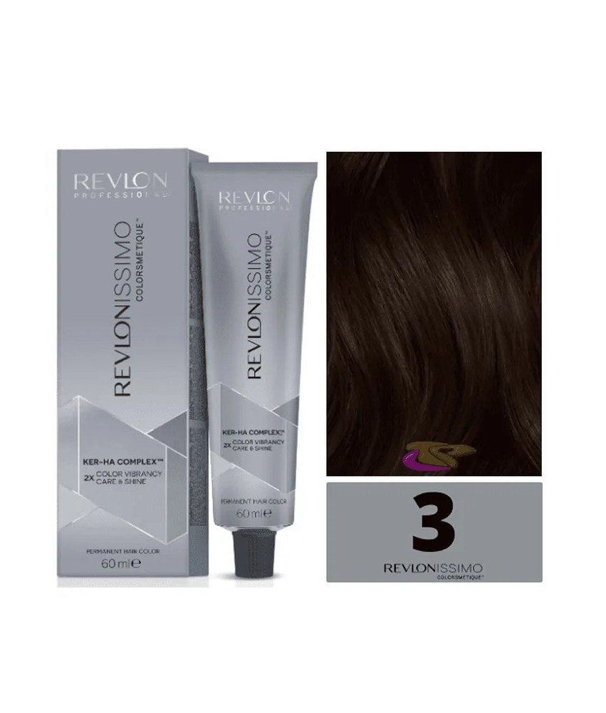 Coloration Revlon Revlonissimo Colorsmetique 3 Brun Foncé 60ml