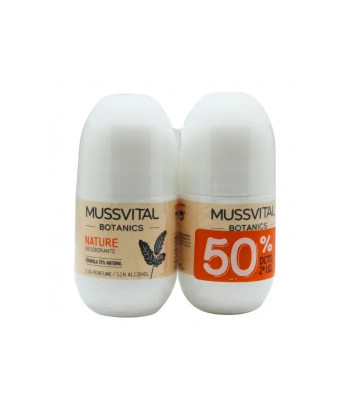 Ensemble de 2 déodorants naturels Mussvital Botanics Deo Nature 75ml