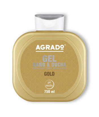 Gel douche Agrado Gold 750ml - Éclat et douceur naturels