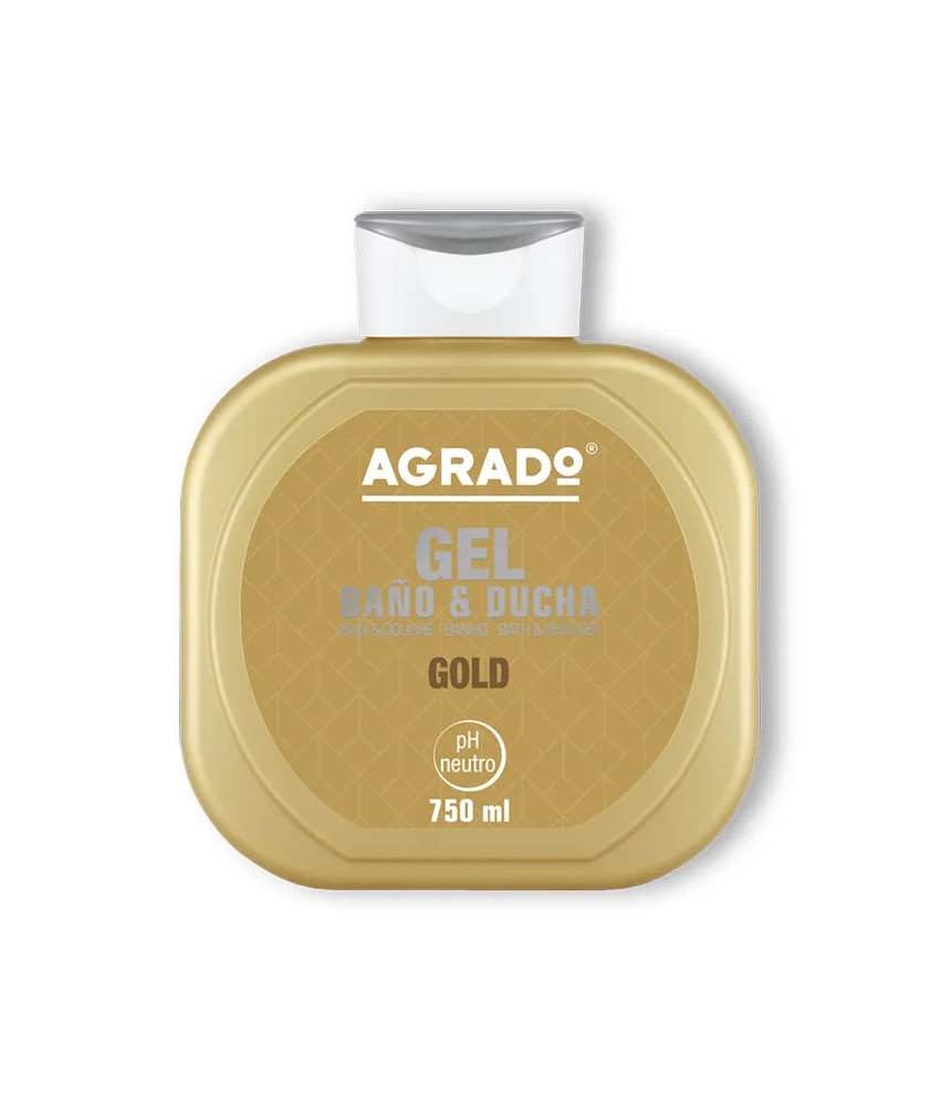 Gel douche Agrado Gold 750ml - Éclat et douceur naturels