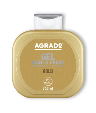Gel douche Agrado Gold 750ml - Éclat et douceur naturels