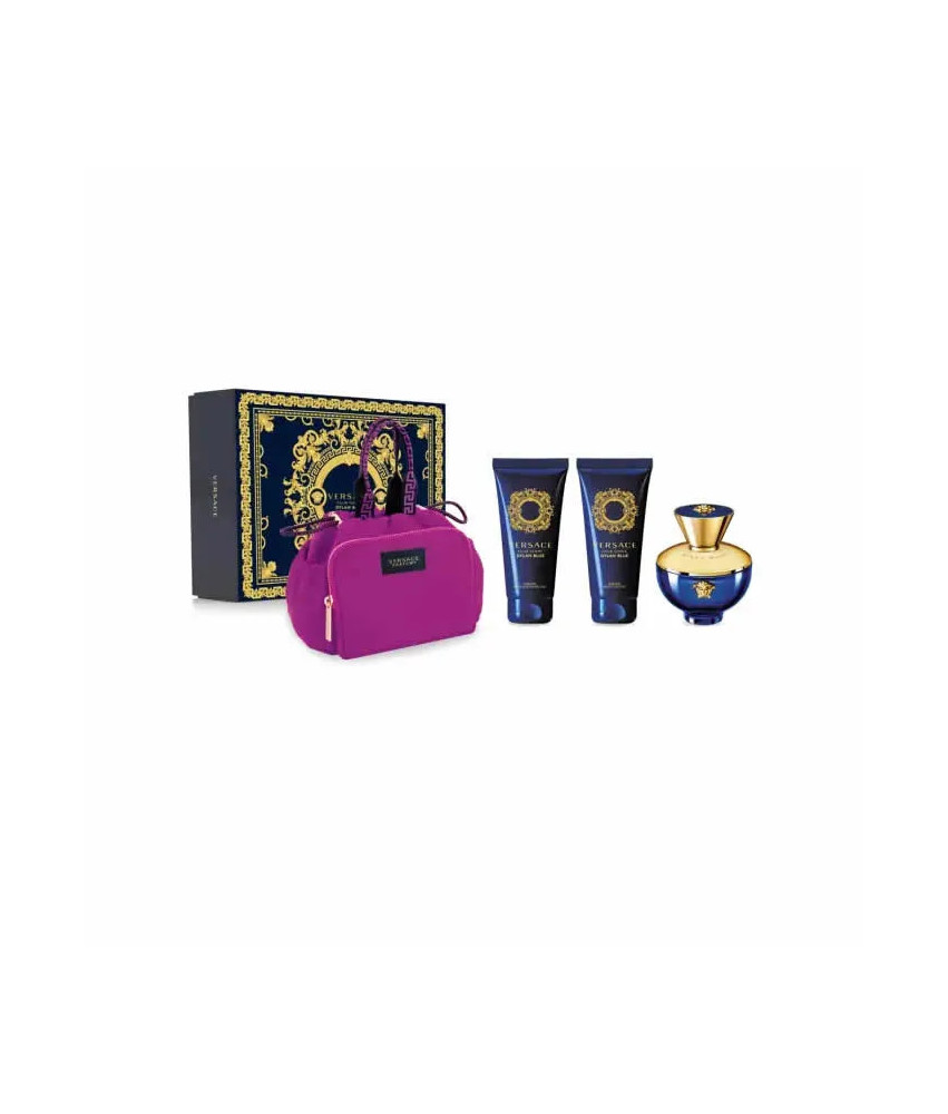 Le coffret parfum Versace Dylan Blue Pour Femme : 4 produits de luxe