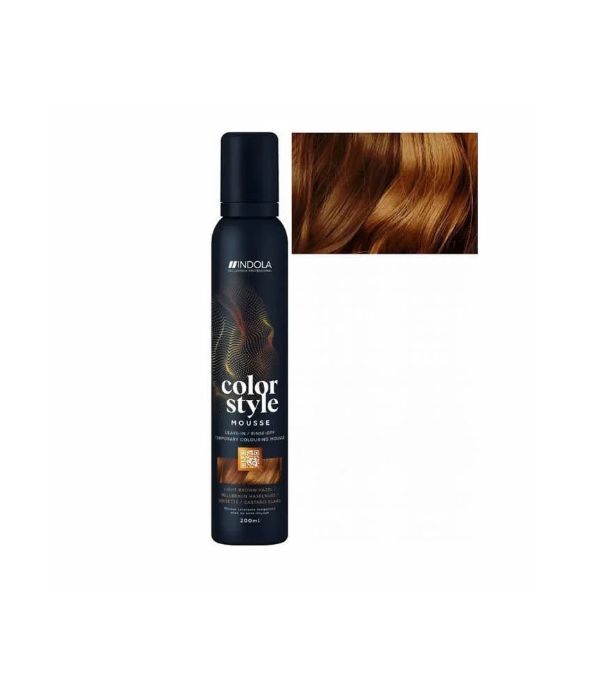 Mousse Color Style Indola Brun Clair Noisette 200ml