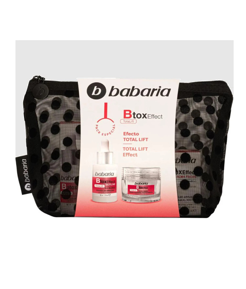 Ensemble Crème Faciale et Sérum Babaria Btox Effect Total Lift 