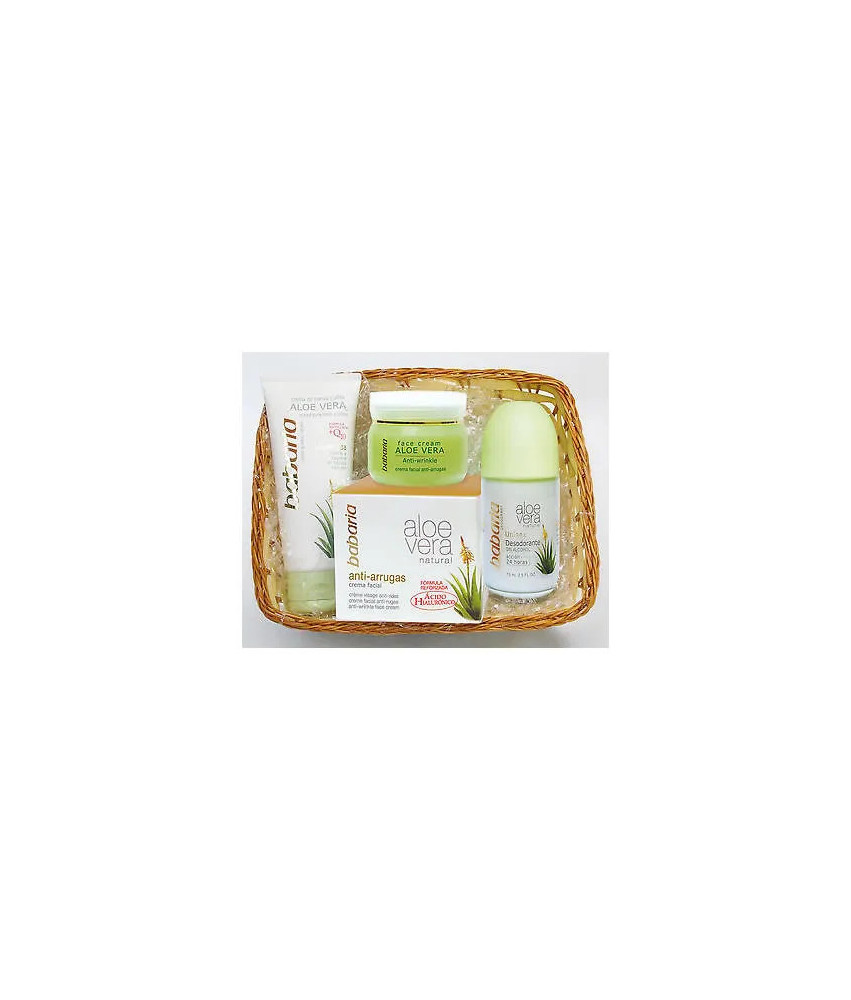 Coffret 3 Produits Babaria Crème Aloe Vera 50ml