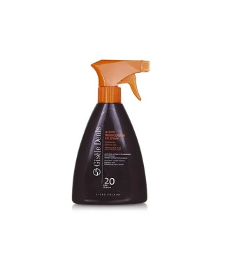 Bronzage lumineux avec l'Huile en Spray GISÈLE DENIS SPF20 300ml