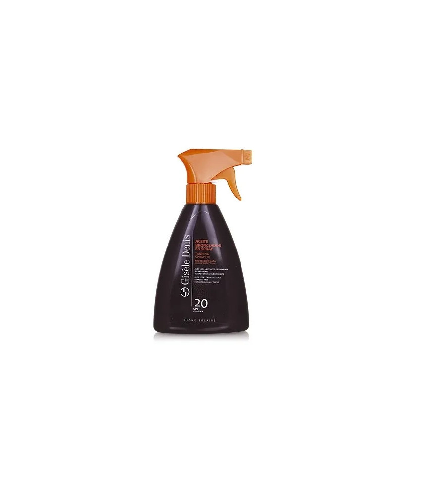 Bronzage lumineux avec l'Huile en Spray GISÈLE DENIS SPF20 300ml