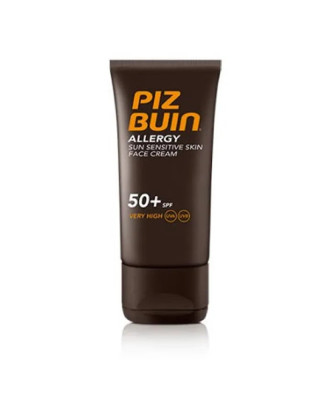 Crème solaire SPF50 Piz Buin pour peaux sensibles du visage