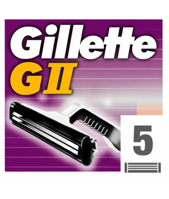Rasoirs Gillette GII Recharge 5 Unités - Prêt pour un rasage impeccable