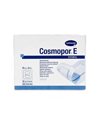 Pansements adhésifs stériles Hartmann Cosmopor E 10x8cm - Lot de 10