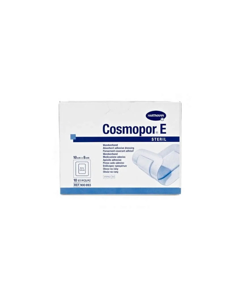 Pansements adhésifs stériles Hartmann Cosmopor E 10x8cm - Lot de 10