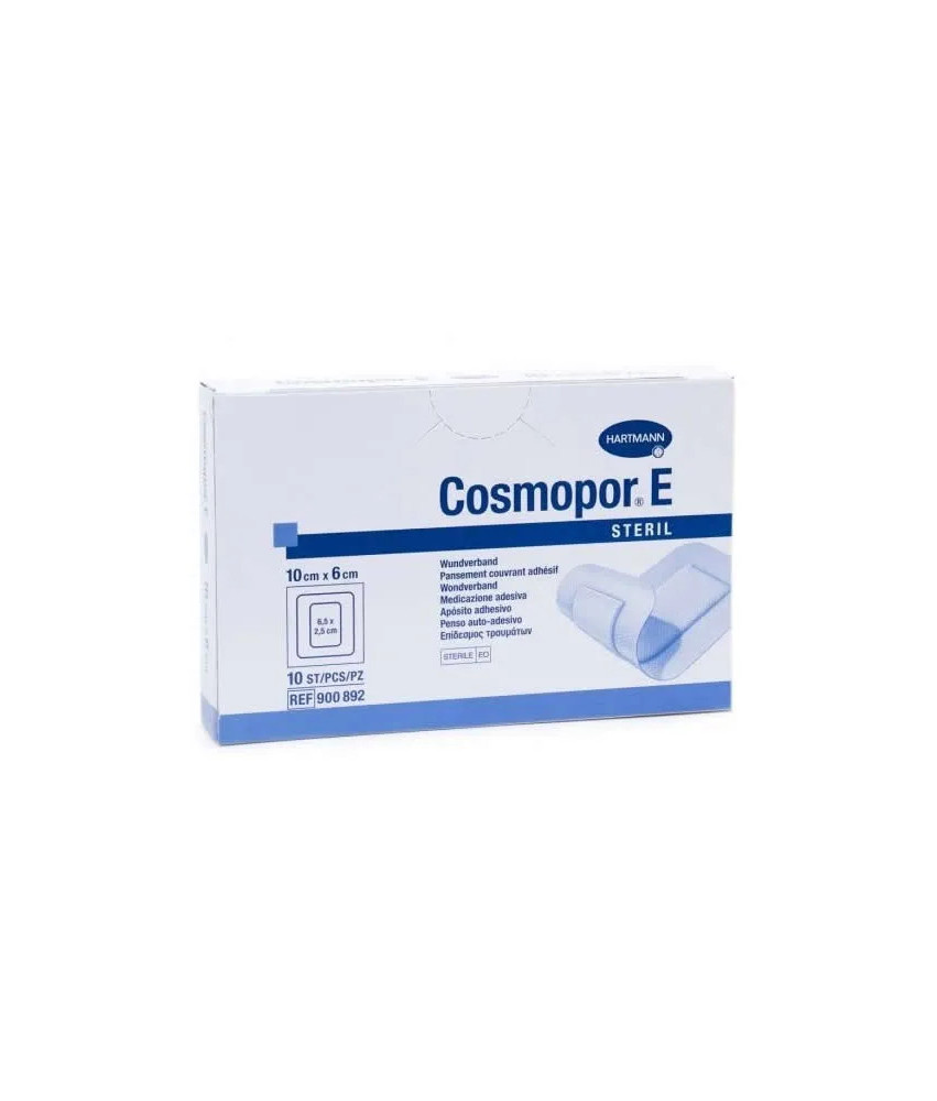 Pansement adhésif absorbant stérile Hartmann Cosmopor E 10X6cm - Lot de 10