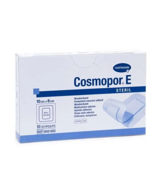 Pansement adhésif absorbant stérile Hartmann Cosmopor E 10X6cm - Lot de 10