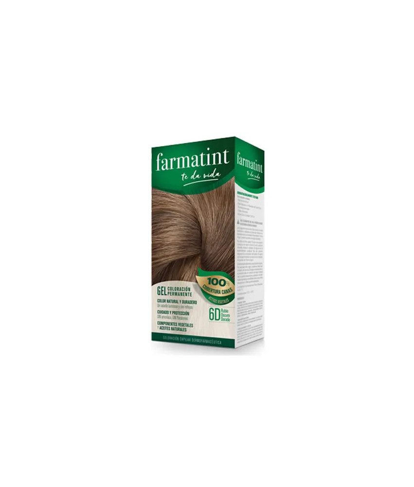 Coloration permanente Farmatint Gel 6D Blond Doré Foncé