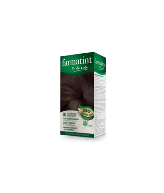 Farmatint Gel Coloration Permanent 4N Châtain 135ml - Style et Couleur