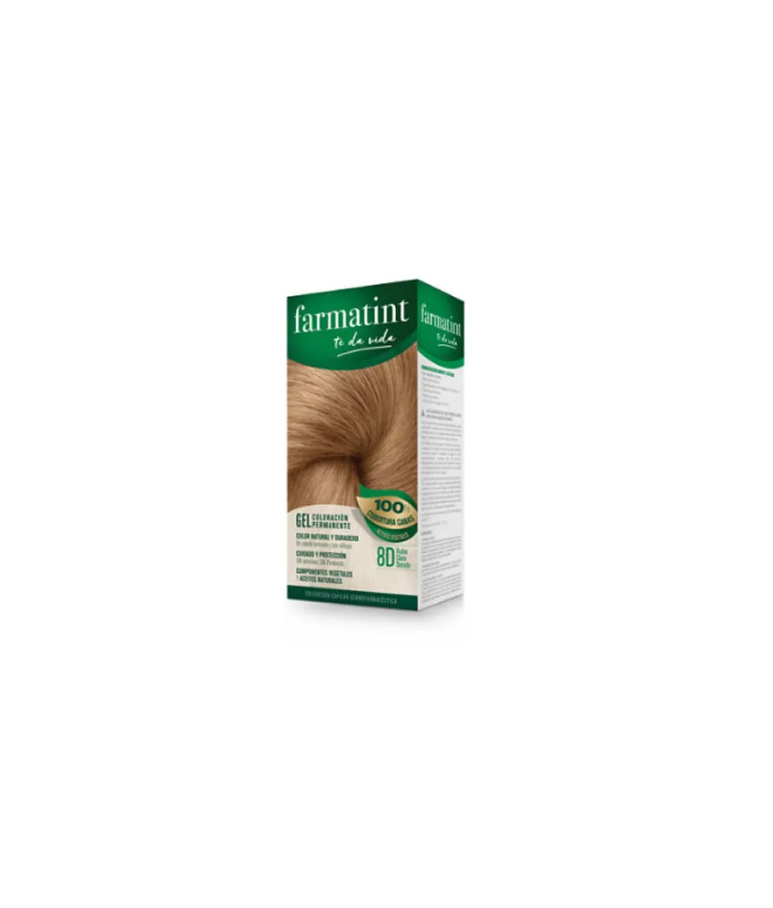 Coloration permanente Farmatint Gel 8D Blond Doré Clair