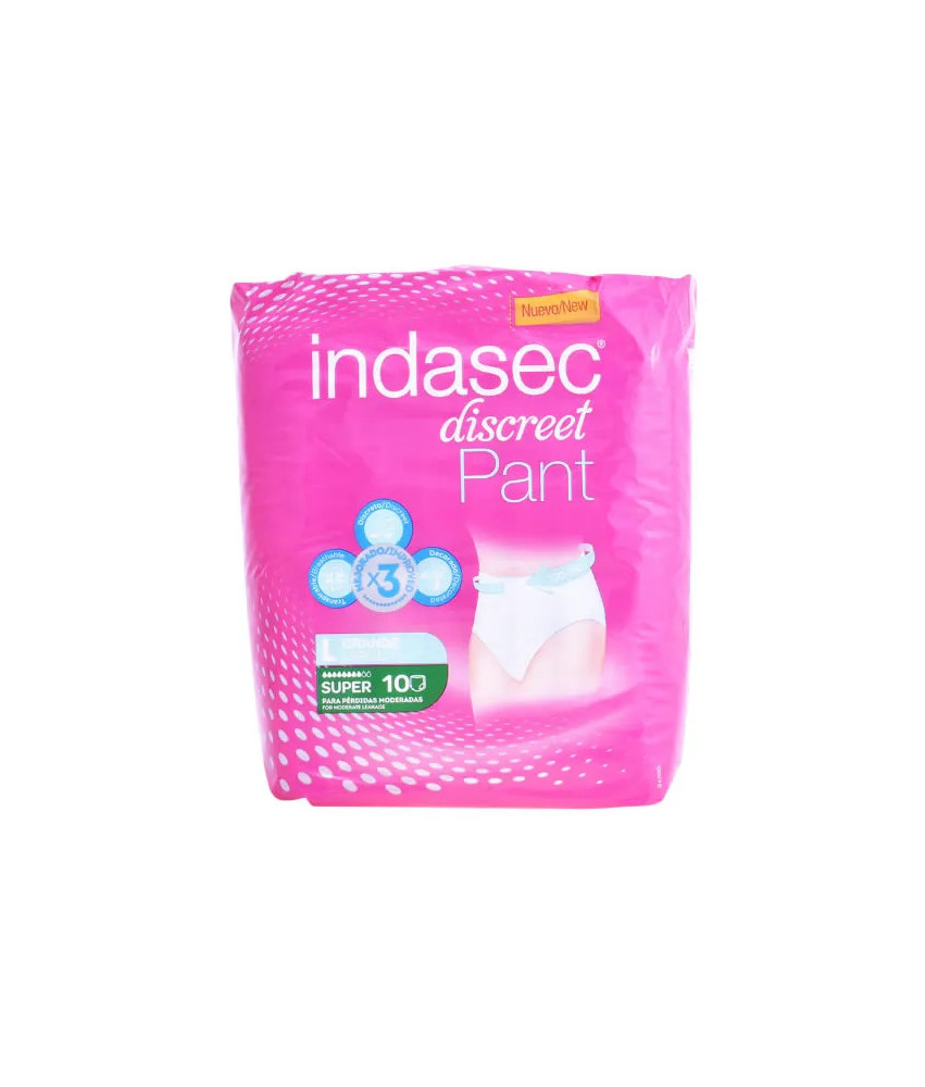 Indasec Pant Super Large: 10 unités confort max