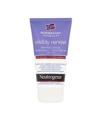 Hydratez vos mains avec Neutrogena Visibly Renew Elasti-Boost SPF 20 75ml