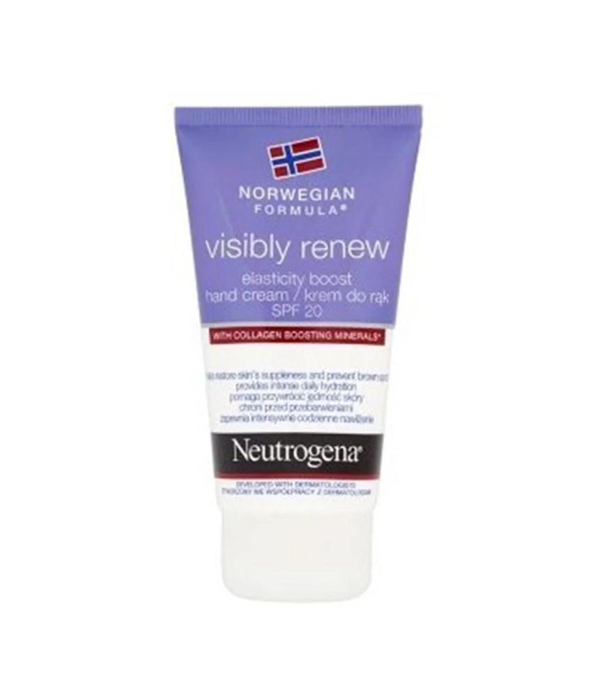 Hydratez vos mains avec Neutrogena Visibly Renew Elasti-Boost SPF 20 75ml