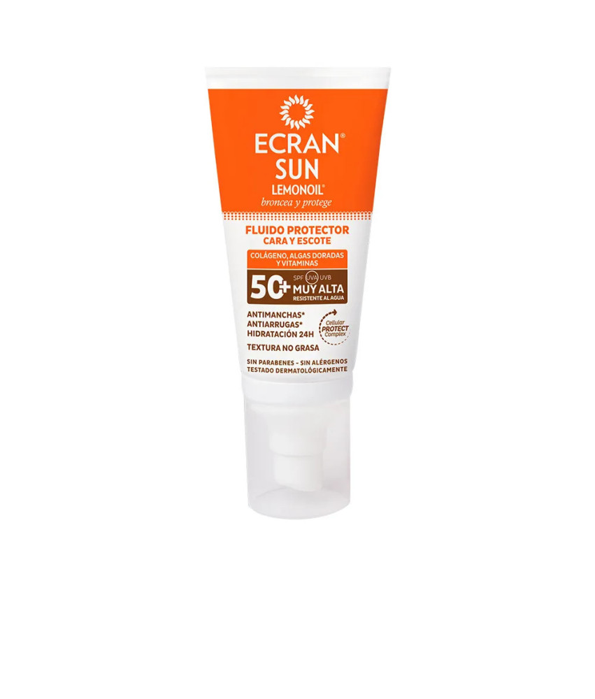 Fluide visage et cou SPF50 Ecran Sun Lemonoil 50ml