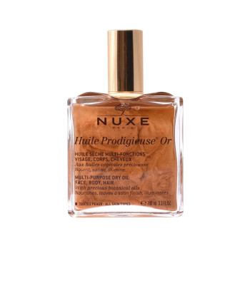 Huile Prodigieuse Or 100ml : L'huile sèche pailletée scintillante