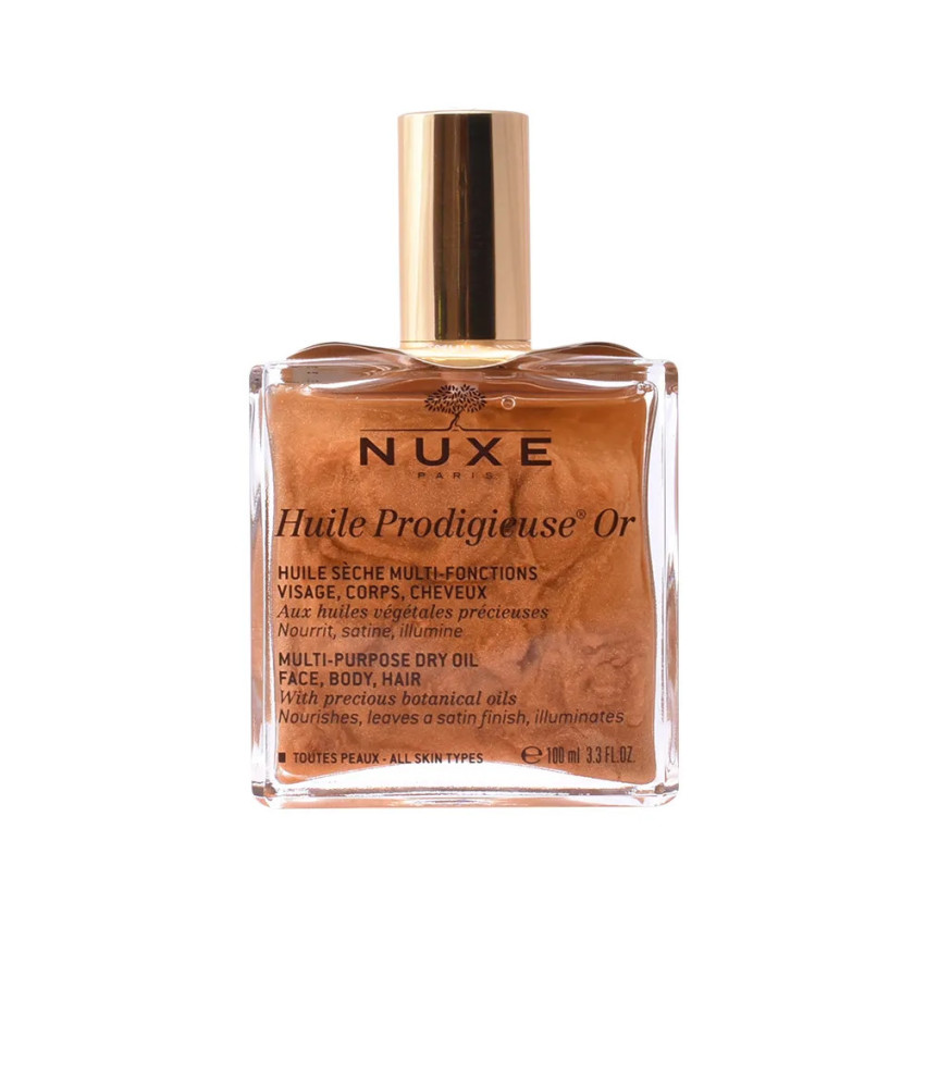 Huile Prodigieuse Or 100ml : L'huile sèche pailletée scintillante