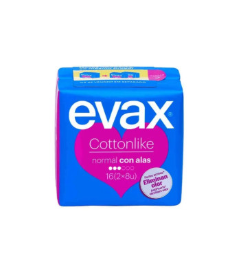 Protègez-vous confortablement avec Evax Cottonlike Normal Avec Ailettes!