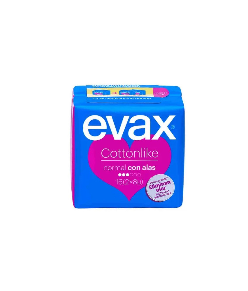 Protègez-vous confortablement avec Evax Cottonlike Normal Avec Ailettes!